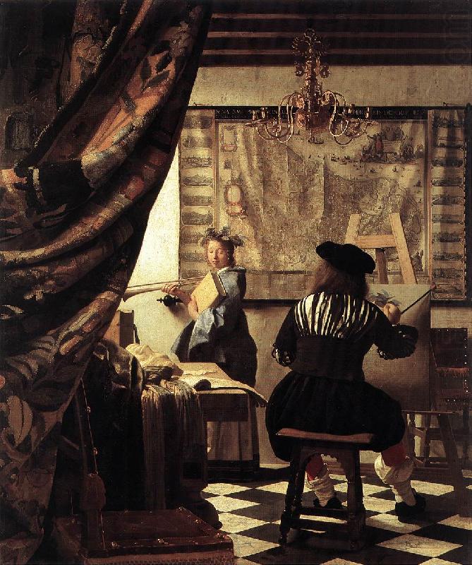 Jan Vermeer The Art of Painting china oil painting image